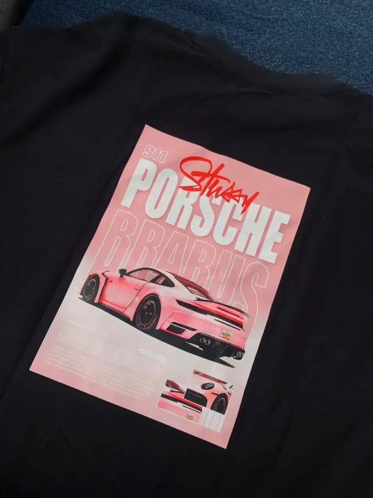 Pink Porche 911 Drop Tee